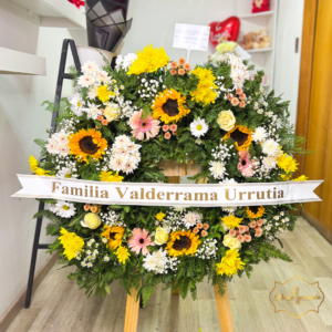 Corona de Condolencias Primaveral